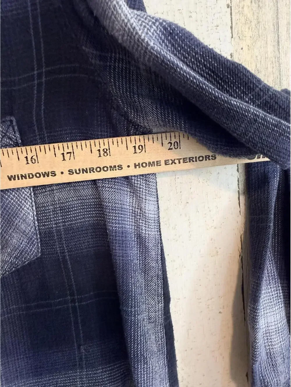 BDG Women's Medium Blue Plaid Button Down Flannel Shirt - Picture 9 of 12